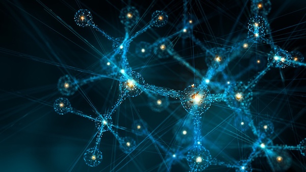 Digital Molecular Structure Concept. credit BlackJack3D